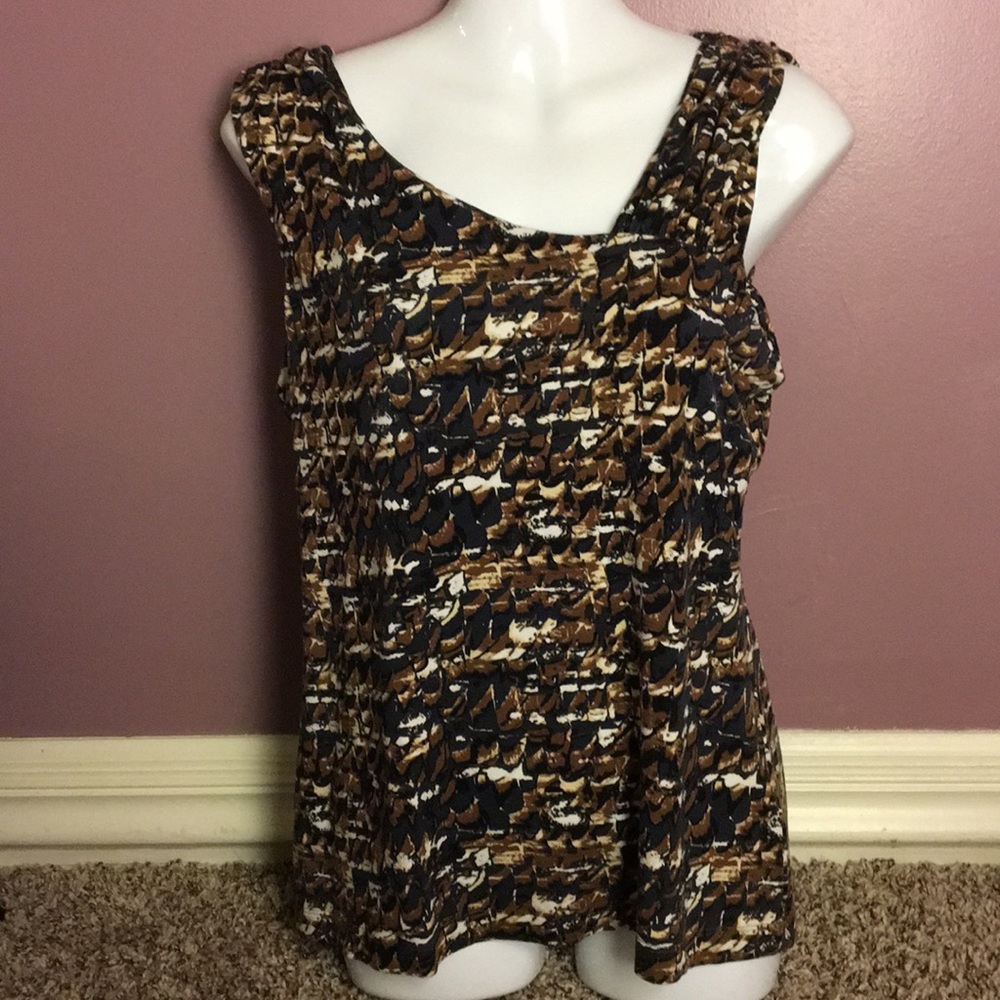 Nic + Zoe Patterned Knit Tank Top